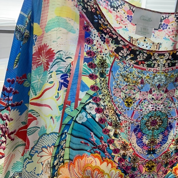 Camilla Kaftan Dress - a stunner , beautiful colours , one size fits all - Picture 8 of 9